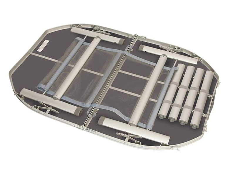 Bo-Camp Ovaal 120 X 80 Koffermodel Campingtafel - Grijs - Afbeelding 3