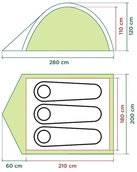 Coleman Darwin 3 Koepeltent - 3 Persoons - Afbeelding 2