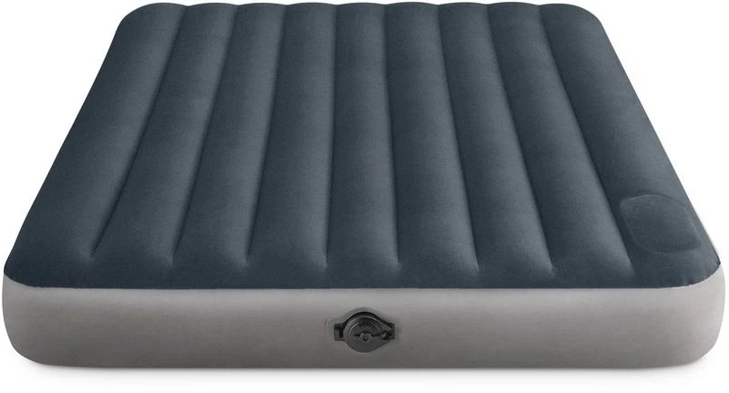 Intex Single-High Luchtbed - Queensize - Ingebouwde Batterijpomp