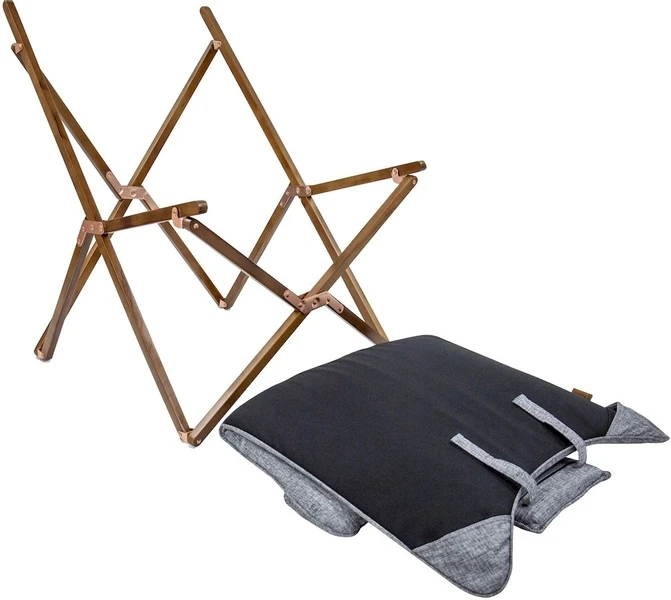 Bo-Camp Urban Outdoor Bloomsbury Vlinderstoel - Grijs - M - Afbeelding 6