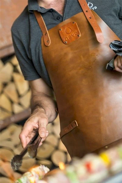 OFYR Leren Schort - Bruin - Afbeelding 3