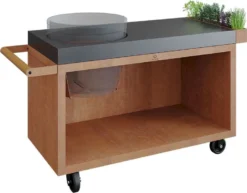 OFYR Kamado Table 135 PRO BBQ Tafel - Corten - Concrete - BGE