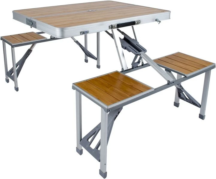 Bo-Camp 136 X 85 Inklapbare Picknicktafel - Bamboe