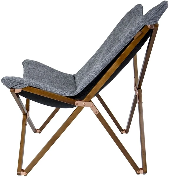 Bo-Camp Urban Outdoor Bloomsbury Vlinderstoel - Grijs - M - Afbeelding 3