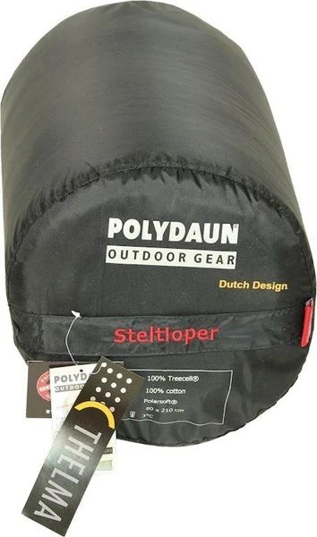 Polydaun Steltloper Slaapzak - Antraciet - Afbeelding 2